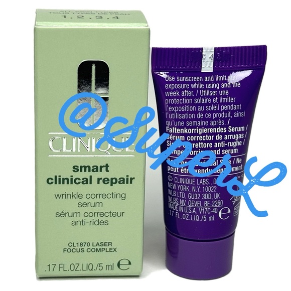 2/$15 NEW CLINIQUE Smart Clinical Repair Wrinkle Correcting Serum Moisturizer - Picture 3 of 6